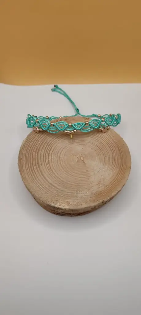Chevillère onde turquoise
