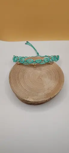 Chevillère onde turquoise